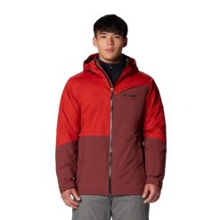 Kurtka narciarska męska Columbia Iceberg Point II. Czarne kurtki sportowe męskie Columbia, l, bez wzorów, z kapturem, narciarskie. Za 647.99 zł.