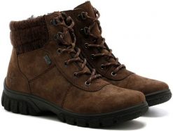 Rieker Booties Brązowe 38 (Z7220-26). Brązowe obuwie sportowe damskie Rieker, bez wzorów, bez zapięcia. Za 332.64 zł.