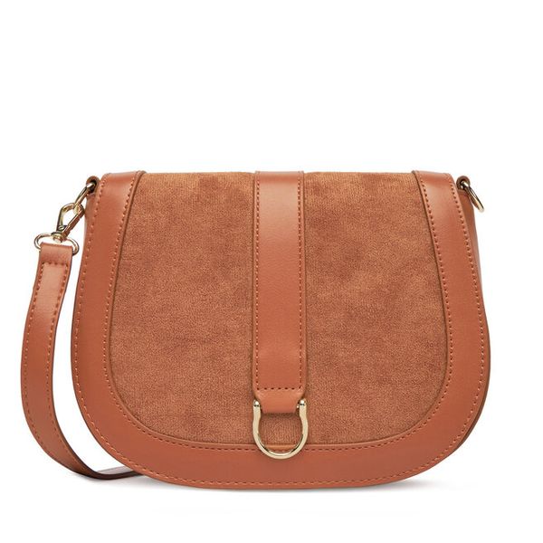 Torebka DeeZee. Brązowe listonoszki damskie DeeZee, bez wzorów, bez dodatków. Za 129.99 zł.