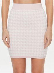 Guess Spódnica mini W4RD65 Z3DA0 Różowy Slim Fit. Czerwone spódnice damskie Guess, xl, z aplikacjami, z syntetyku, mini. Za 379.99 zł.