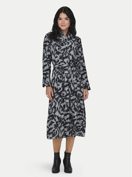 JDY Sukienka koszulowa Line 15331467 Szary Regular Fit. Szare sukienki damskie JDY, l, bez wzorów, z wiskozy, bez kołnierzyka, bez ramiączek, koszulowe. Za 89.99 zł.