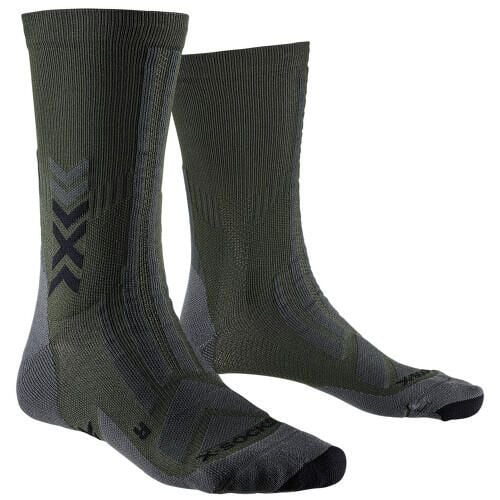 Skarpetki X-Socks Discover Crew. Czarne skarpetki damskie X BIONIC, bez wzorów, z materiału. Za 149.50 zł.