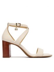 MICHAEL Michael Kors Sandały Alexa Block 40S6AXMS1L Écru. Kozaki damskie MICHAEL Michael Kors, bez wzorów, ze skóry, bez obcasa, na słupku, bez zapięcia. Za 699.99 zł.