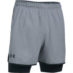 Under Armour Qualifier 2-in-1 Szorty Szary. Szare szorty męskie Under Armour, bez wzorów, z materiału. Za 223.95 zł.