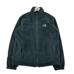 Second life - The North Face kurtka polarowa męska dwustronna - Jak nowy. Czarne kurtki męskie The North Face, l, bez wzorów, z polaru, eleganckie, bez kaptura. Za 212.96 zł.