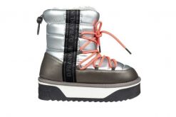Śniegowce D Franklin Boots Nordic V2 Bomb Silver 206006, Srebrny, Materiał - 36. Szare śniegowce damskie D.Franklin, z gumy, za kostkę, bez zapięcia. W wyprzedaży za 224.10 zł.