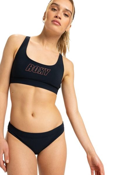 Dół od bikini damski ROXY ACTIVE. Czarne stroje kąpielowe damskie Roxy, xl, bez wzorów, z elastanu. Za 180.35 zł.