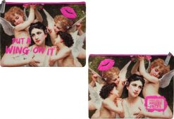 Santoro London Duża Płaska Kosmetyczka, Saszetka - Masterpieces - Put a Wing On It. Saszetki i nerki męskie Santoro London, bez wzorów. Za 99.99 zł.