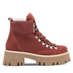 Trapery Lasocki. Czerwone trapery damskie Lasocki, bez zapięcia. Za 329.99 zł.