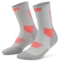 Męskie krótkie skarpety kompresyjne sportowe Core Run do połowy łydki CEP. Szare skarpetki damskie CEP, bez wzorów, z elastanu. Za 84.00 zł.