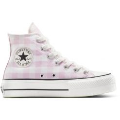 Buty sportowe Converse Chuck Taylor As Lift. Fioletowe obuwie sportowe damskie Converse, bez wzorów, bez zapięcia. Za 490.00 zł.
