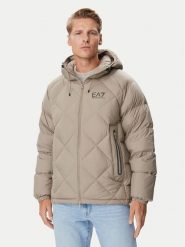 EA7 Emporio Armani Kurtka puchowa 7M002396 AF15923 U6167 Beżowy jasny Regular Fit. Brązowe kurtki męskie EA7 Emporio Armani, m, bez wzorów, z puchu, bez kaptura. Za 1,859.00 zł.