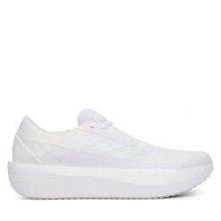 Buty do biegania adidas. Białe obuwie sportowe damskie Adidas, bez wzorów, bez zapięcia, do biegania. Za 395.99 zł.