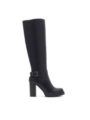 Clara Barson Kozaki MILLA WS5881-16 Czarny. Czarne kozaki damskie Clara Barson, bez wzorów, z syntetyku, bez obcasa, na słupku, bez zapięcia. Za 179.99 zł.