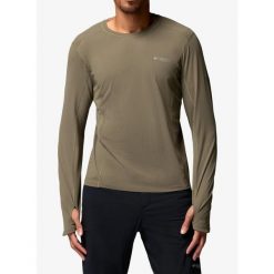 Bluza bez kaptura Columbia Diamond Peak Pro Long Sleeve Crew. Brązowe bluzy męskie Columbia, bez wzorów, sportowe, bez ramiączek, bez kaptura. Za 289.79 zł.