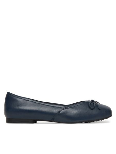 Caprice Baleriny 9-22109-46 Granatowy. Niebieskie balerinki damskie Caprice, bez wzorów, ze skóry, bez obcasa, bez zapięcia. Za 217.99 zł.