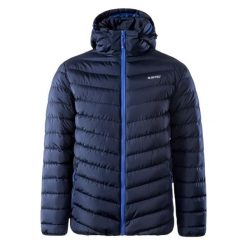 Męska Kurtka Michos. Niebieskie kurtki męskie Hi-tec, m, bez wzorów, z materiału, z kapturem. Za 338.99 zł.