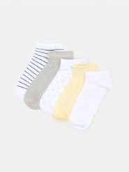 Krótkie skarpetki 5 pack - wielobarwny. Skarpetki damskie Sinsay, bez wzorów. Za 12.99 zł.
