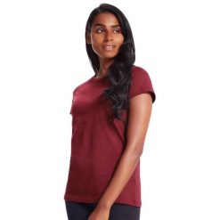 Damska Koszulka Essential T-shirt. Czerwone t-shirty damskie MANTIS, l, bez wzorów, z bawełny, bez kołnierzyka, bez ramiączek. Za 60.99 zł.