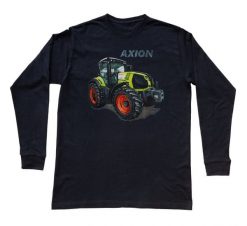 Claas — bluzka z długim rękawem (Rozmiar: XS (dorosła); Kolor koszulki: czarny; Rodzaj nadruku: Claas). Czarne bluzki damskie nikiniki, s, bez wzorów, z bawełny, bez kołnierzyka, bez ramiączek. Za 99.00 zł.
