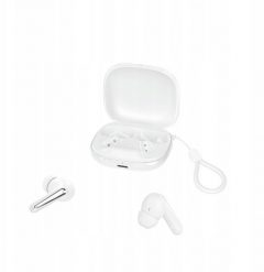 Słuchawki XO Bluetooth TWS białe ANC + ENC z podstawką (G53). Białe słuchawki bezprzewodowe XO. Za 51.25 zł.