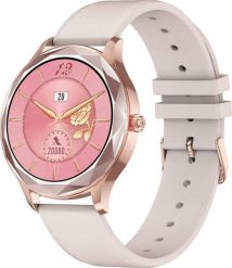 Smartwatch Pacific 27-4 Beżowy (17125). Brązowe zegarki smartwatch Pacific, bez wzorów. Za 247.84 zł.