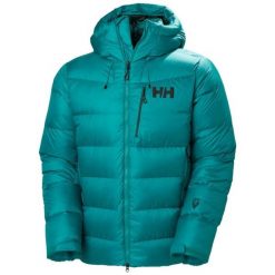 Kurtka puchowa Helly Hansen Odin Polar. Zielone kurtki męskie Helly Hansen, m, bez wzorów, z polaru, bez kaptura. Za 1,897.50 zł.