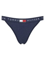 Tommy Hilfiger Stringi UW0UW06095 Granatowy. Niebieskie majtki damskie Tommy Hilfiger, z bawełny. Za 89.99 zł.