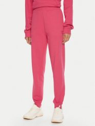 Hugo Spodnie dresowe Nelfinia 50522417 Różowy Regular Fit. Czerwone spodnie dresowe damskie Hugo, bez wzorów, z bawełny. Za 359.99 zł.