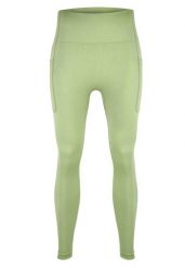 Legginsy fitness damskie Beshaped Lift Me Up z kieszeniami. Szare legginsy damskie BESHAPED, bez wzorów, z dzianiny. Za 159.20 zł.