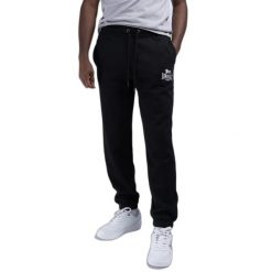 Spodnie do biegania Lonsdale Saintfield. Czarne spodnie sportowe męskie Lonsdale, m, bez wzorów, z dresówki, do biegania. Za 191.00 zł.