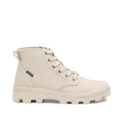 Buty trekkingowe na sznurówki z bawełny organicznej TENERE CVS UNISEX beżowe. Brązowe obuwie trekkingowe damskie AIGLE, z bawełny, bez zapięcia. Za 417.40 zł.