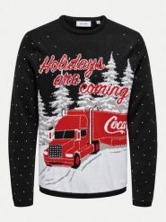 Only & Sons Sweter Xmas 22031176 Granatowy Regular Fit. Niebieskie swetry męskie Only & Sons, m, bez wzorów, z syntetyku, bez kołnierzyka, bez ramiączek. Za 169.99 zł.