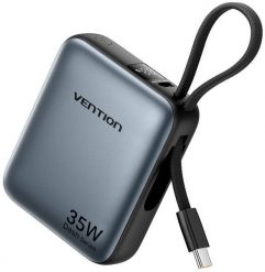 Powerbank Vention FHEH0 10000mAh 35W (Szary). Szare powerbanki Vention. Za 118.22 zł.