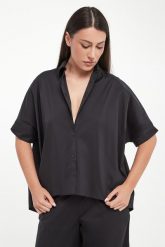Koszula damska z krótkim rękawem Pittura MAX MARA BEACHWEAR. Koszule damskie Max Mara Beachwear, bez wzorów, bez kołnierzyka, bez ramiączek. Za 869.00 zł.