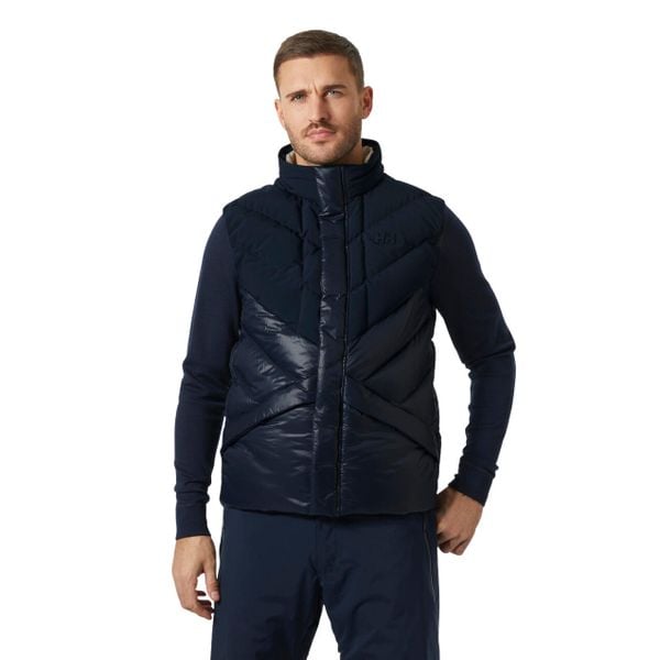 Kurtka puchowa Helly Hansen Village. Niebieskie kurtki męskie Helly Hansen, m, bez wzorów, z puchu, bez kaptura. W wyprzedaży za 826.50 zł.