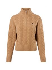Polo Ralph Lauren sweter z dzianiny z zawartością kaszmiru Kobiety Wełna brązowy, XL. Brązowe swetry nierozpinane damskie Polo Ralph Lauren, xl, bez wzorów, z dzianiny, klasyczne, bez kołnierzyka, bez ramiączek. Za 1,299.95 zł.