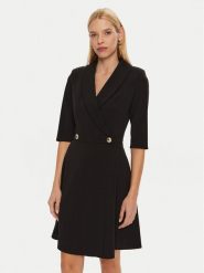 Rinascimento Sukienka koktajlowa CFC0121083003 Czarny Regular Fit. Czarne sukienki damskie Rinascimento, xl, bez wzorów, z syntetyku, wizytowe, bez kołnierzyka, bez ramiączek. Za 359.99 zł.
