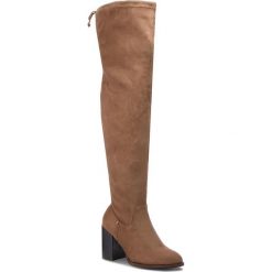 Muszkieterki BIG STAR - BB274533 Beige. Brązowe kozaki damskie BIG STAR, bez wzorów, z materiału, bez obcasa, bez zapięcia. W wyprzedaży za 179.00 zł.