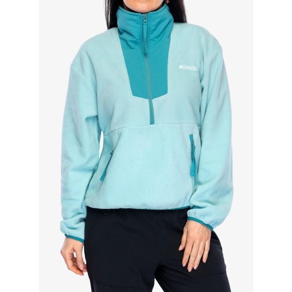 Bluza bez kaptura damska Columbia Sequoia Grove Half Zip Fleece. Zielone bluzy damskie Columbia, m, bez wzorów, sportowe, bez ramiączek, bez kaptura. Za 182.99 zł.