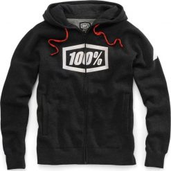 100% Bluza męska Syndicate Hooded Zip Sweatshirt Black Heather White r. L. Białe bluzy męskie 100%, l, bez wzorów, bez kaptura. Za 234.47 zł.