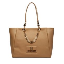 Torebka LOVE MOSCHINO. Brązowe shopperki damskie Love Moschino, bez wzorów, bez dodatków. Za 1,399.00 zł.