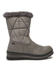 Caprice Botki 9-26404-43 Szary. Szare botki damskie Caprice, bez wzorów, z nubiku, bez obcasa, na płaskiej podeszwie, bez zapięcia. Za 519.99 zł.
