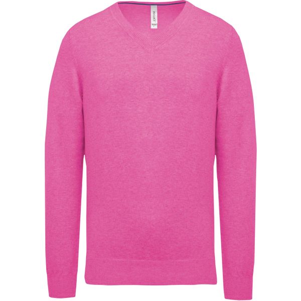 Sweter z dekoltem w serek Kariban Premium. Czerwone swetry męskie KARIBAN, m, bez wzorów, z bawełny, eleganckie, bez kołnierzyka, bez ramiączek. Za 135.50 zł.