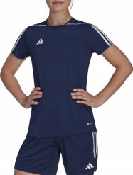 Koszulka damska adidas Tiro 23 League Jersey granatowa HR4613 S. Bluzki damskie Adidas, s, bez wzorów, z jersey, bez kołnierzyka, bez ramiączek. Za 111.93 zł.