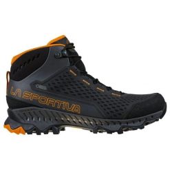 Buty turystyczne męskie La Sportiva Stream GTX. Brązowe buty zimowe męskie La Sportiva, bez wzorów, bez obcasa, bez zapięcia. Za 923.99 zł.