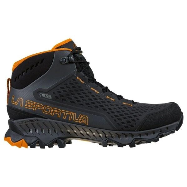 Buty turystyczne męskie La Sportiva Stream GTX. Brązowe buty zimowe męskie La Sportiva, bez wzorów, bez obcasa, bez zapięcia. Za 923.99 zł.