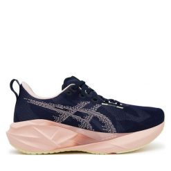 Buty do biegania Asics. Niebieskie obuwie sportowe damskie Asics, bez wzorów, bez zapięcia, do biegania. Za 639.99 zł.