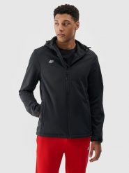4F Kurtka softshell wiatroodporna membrana 5 000 męska - czarna XL. Czarne kurtki męskie 4F, m, bez wzorów, z dzianiny, z kapturem, wspinaczkowe, windstopper. Za 299.99 zł.