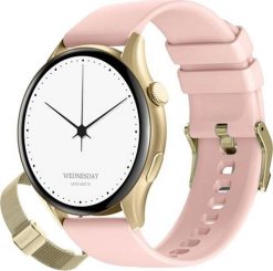 Smartwatch Gravity GT11-3 Złoty (GT11). Żółte zegarki smartwatch Gravity, bez wzorów. Za 164.01 zł.